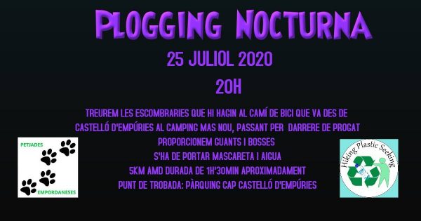 Plogging nocturna Castelló d'Empúries