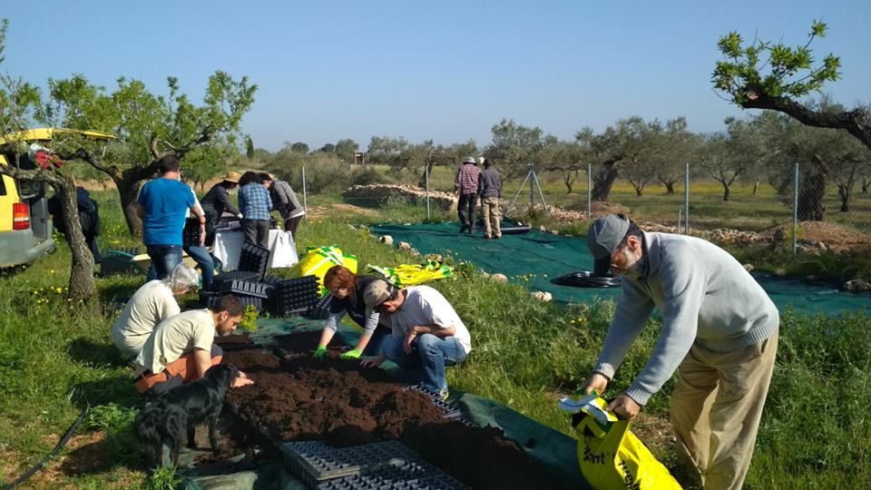 Voluntaris de l'Associació de Voluntaris del Parc Natural del Delta de l'Ebre